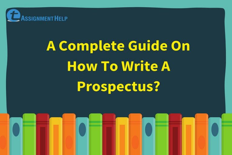 how to write a term paper prospectus