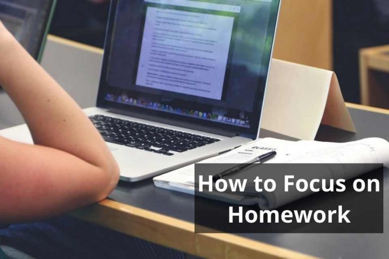 how to focus on homework in college