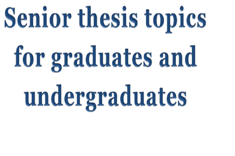 thesis topic ideas for senior high school
