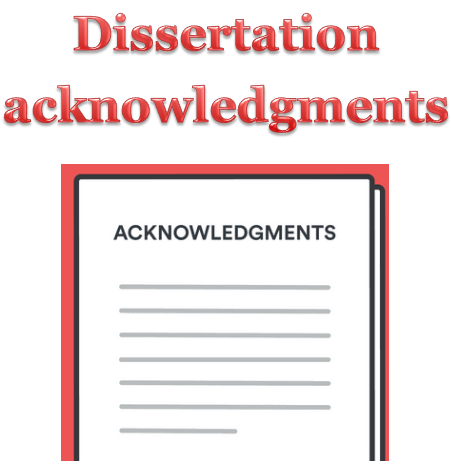 dissertation acknowledgments