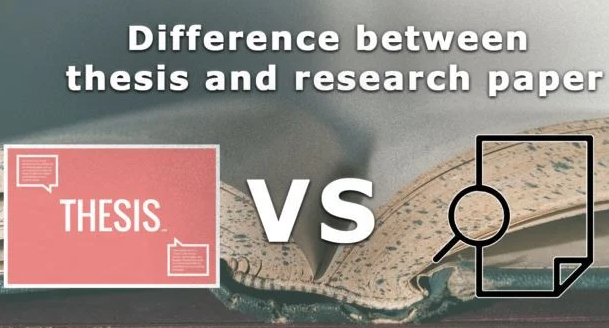 major difference between thesis and research paper