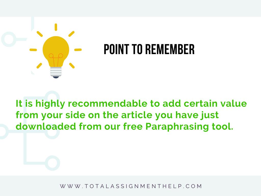 total assignment help paraphrasing